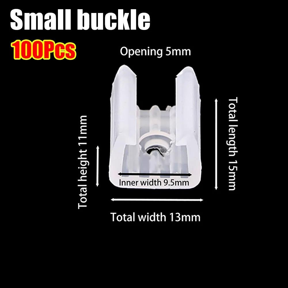 100 Stück 220V Flexible COB LED Streifen Befestigungsclips Kunststoff 8-20mm Licht Montage Schnalle Lampenfassung Zubehör 5050/5730/2835