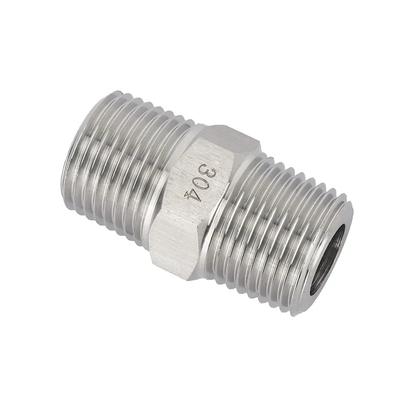 High Pressure M 6 8 10 12 14 -20 Metric 1/4" 3/8" 1/2" 3/4" BSP NPT Male 304 Stianless Hex Nipple Reducer Pipe Fitting Connector