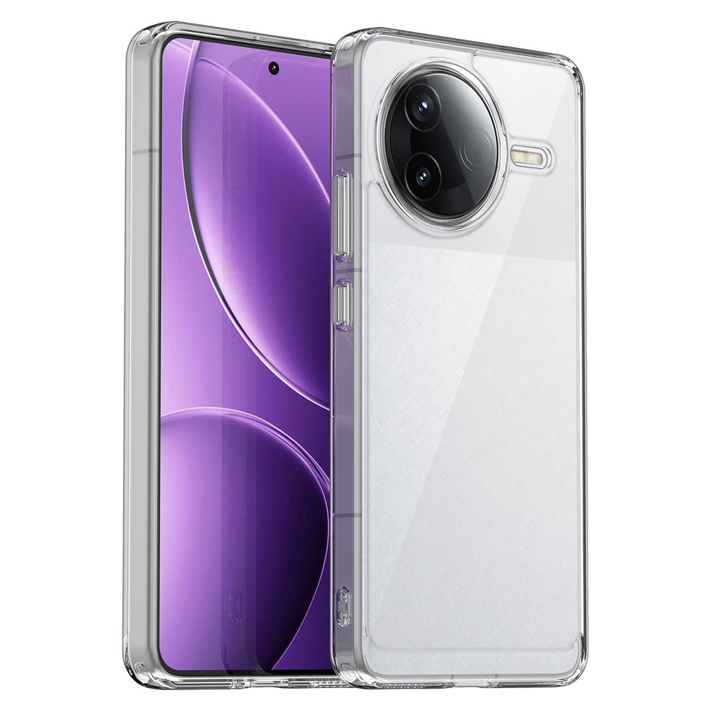 WANLONFENG MF Series for Xiaomi Poco F7 Pro 5G/Redmi K80 5G Case TPU Acrylic Clear Phone Cover with Tempered Glass Film