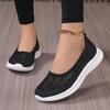 Hollow Single Shoes New Large Size Lace Walking Shoes Breathable Mesh Mother Sports Lazy Shoes