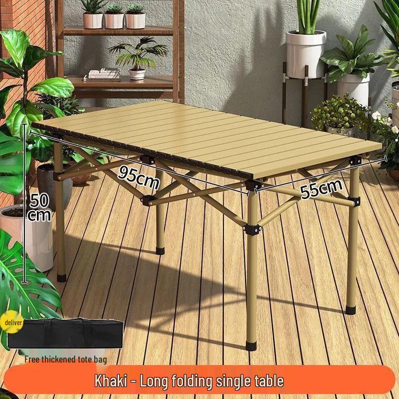 Portable Folding Outdoor Table and Chair Set for Camping, Picnic, BBQ, and Cooking.