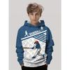 Children's Sports Style 3D Digital Printed Boys' Fashion Hoodie Sweatshirts