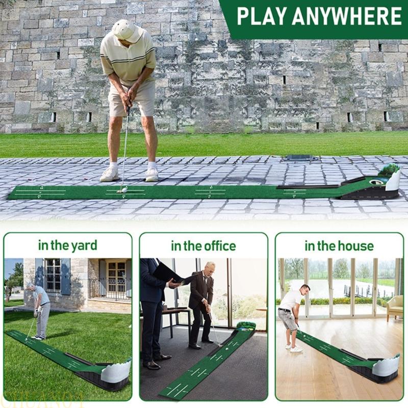 A1A2 Profesionální puttingový trenažér na golf Realistická simulace a značky vzdálenosti pro zlepšení přesnosti v interiéru i exteriéru