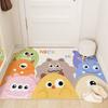 Cartoon Entry Silk Circle Floor Mat Little Monster Door Entrance Porch Foot Mat Pvc Household Tailor Carpet