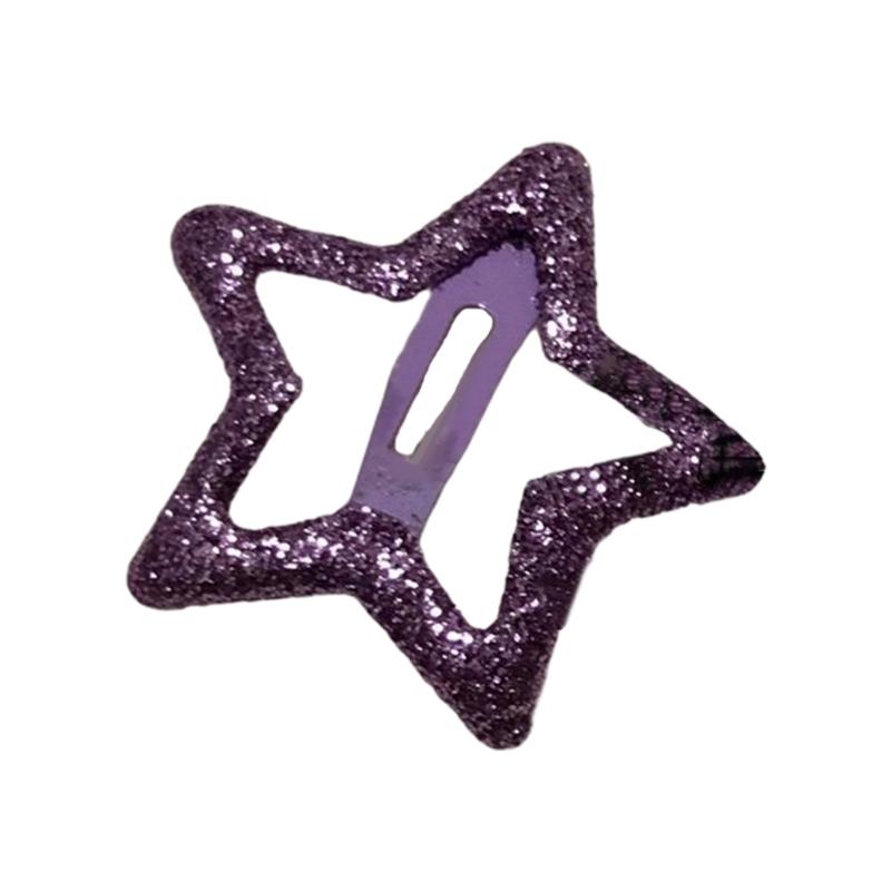 

Ins Star Clip Vitality- Sweet Cool Girl Five-pointed Star Glittering Hairpin Clip BB Clip Bangs Clip Broken Hair Clip