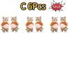 2-10Pcs 3D Shiba Inu Cat Belly Sticker - Cute Kitten Wearing Orange Outfit With Soft Pink Background, Silicone Self-Adhesive