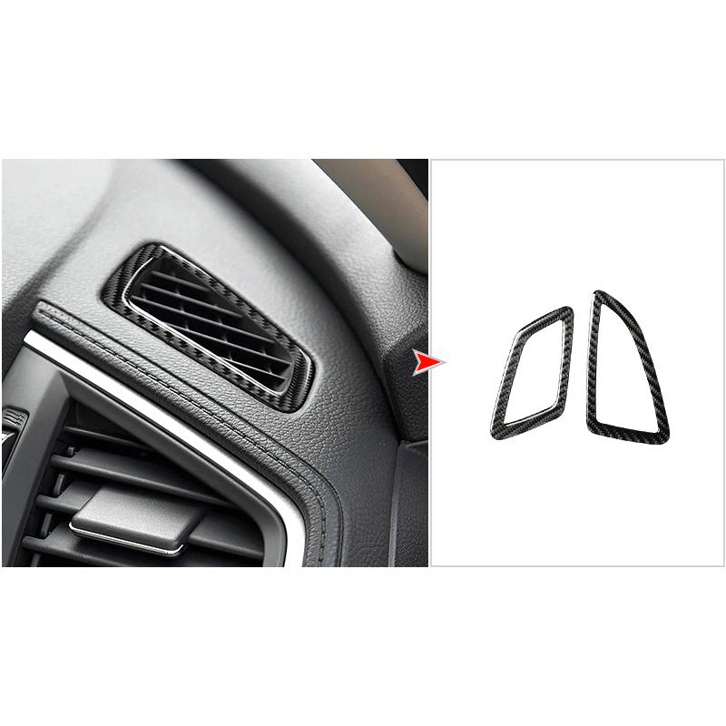 For Honda Civic 10th 2016-2019 Carbon Fiber Sticker  Car Center Console Windows Lifting Control Panel Decoration
