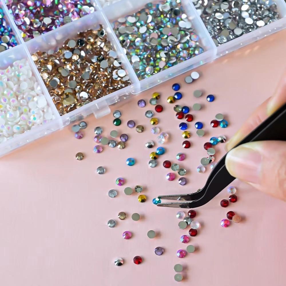 Glitter Finish Jelly Rhinestones Multicolor Flatback Gems Hot Diamond Art  for Glasses Decoration