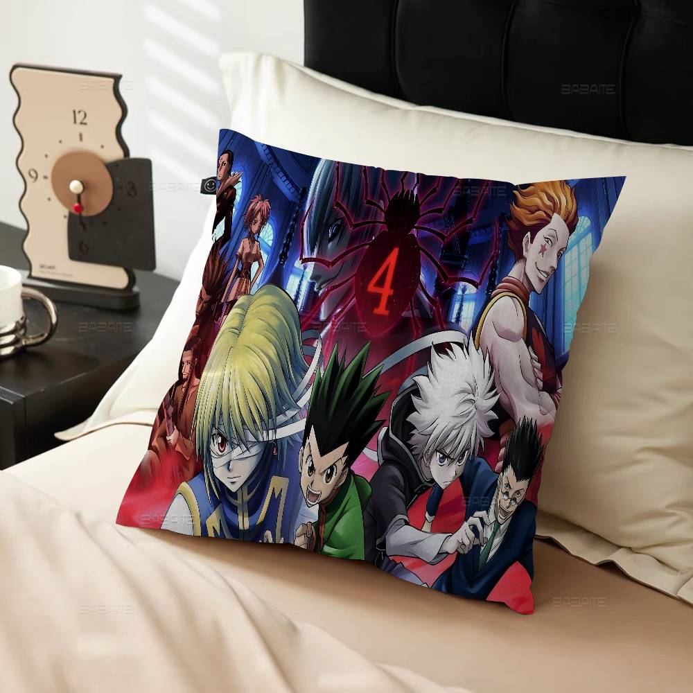 Anime Hisoka Hunter X Hunters Pillow Cover Sofa Cushion Cover Home Room Decoration Children Gift