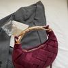 Woven Crossbody Dumpling Bag Luxury Handbag Handmade Weave Shoulder Bag Small Casual Designer Purse for Women