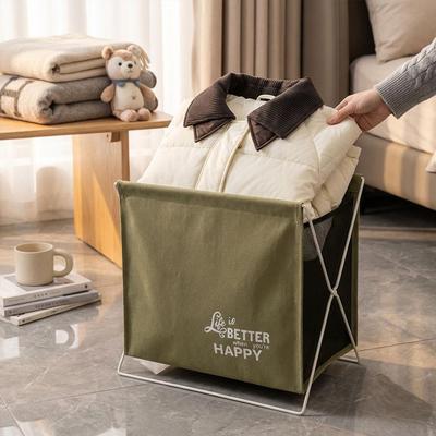 Foldable Large-Capacity Nordic Style Fabric Laundry Basket