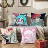 Psychocuties Psycho-Cuties Cartoon Pillow Case Double-Sided Printing Short Plush Sofa Cushion Cover Bedroom Bedside Pillow