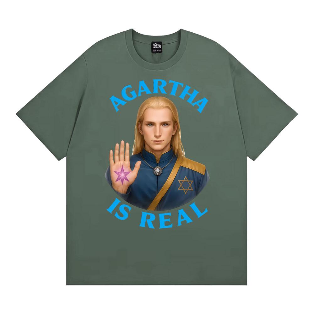 Agartha Is Real Classic Graphic Tshirts Unisex WOMEN Fashion Vintage Short Sleeve T Shirt Summer Oversized Cozy Tshirt Streetwear