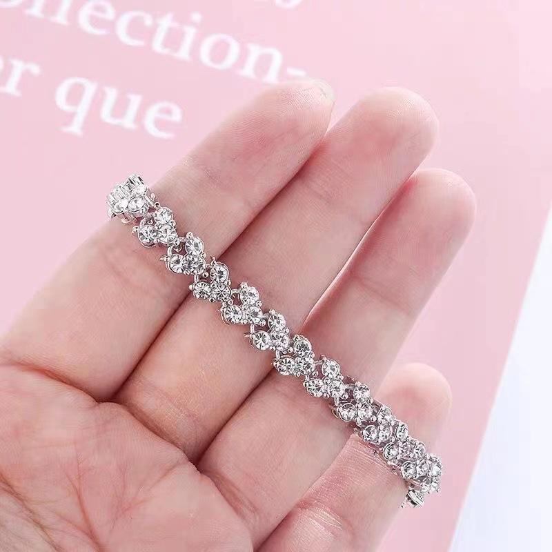 Full Diamond Bracelet Women's Light Luxury Niche Design Sense of Tide Cold Wind Personality