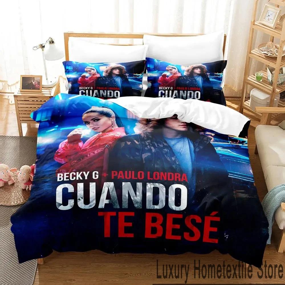 3D Print Sexy Girls Becky G Bedding Set Duvet Cover Bed Set Quilt Cover Pillowcase Comforter King Queen Size Boys Adult Bedding
