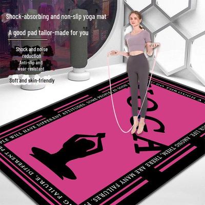 Non-Slip Yoga, Dance, and Fitness Mat with Shock Absorption for Meditation and Silent Exercise