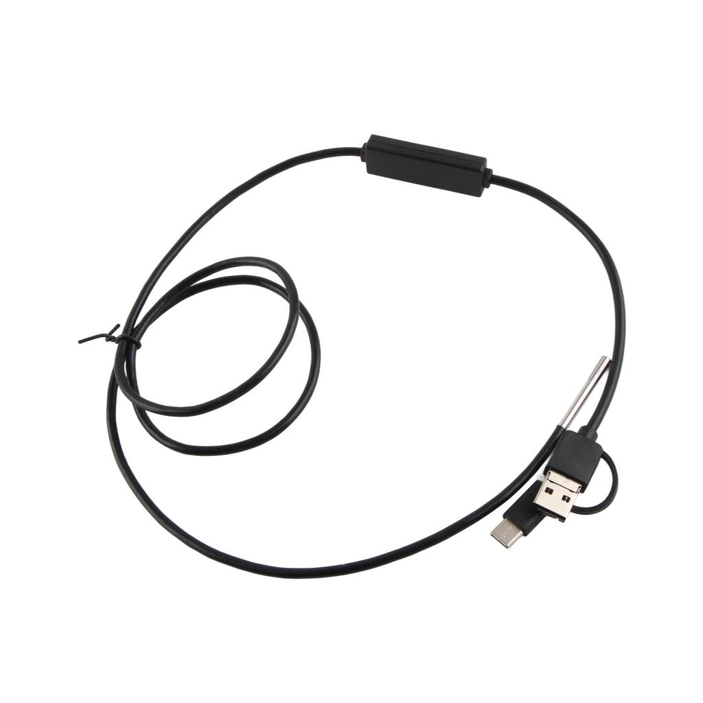 Endoscope Waterproof Portable Adjustable LED Lights 3.9mm Endoscope 3 in 1 Practical for Android for Type‑C Interface