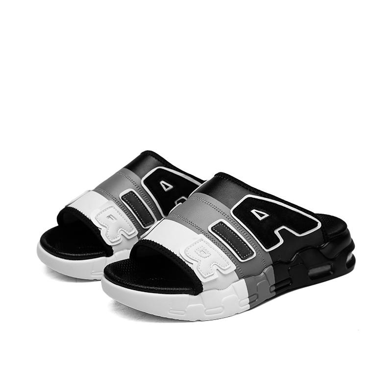 

Новые популярные мужские тапочки смешанных цветов повседневные мужские нескользящие туфли мужские уличные износостойкие сандалии летняя пляжная мужская спортивная обувь 47 черный серый