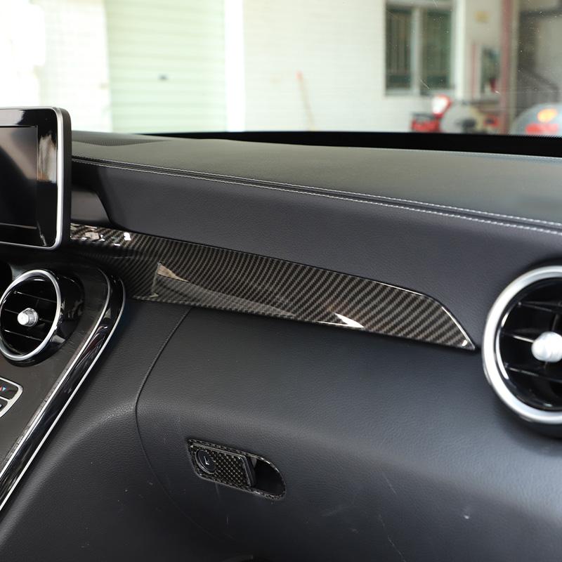 For Mercedes Benz C GLC Class W205 X235 2016-2022 Car Center Console Dashboard Panel Decoration Trim Sticker Accessories