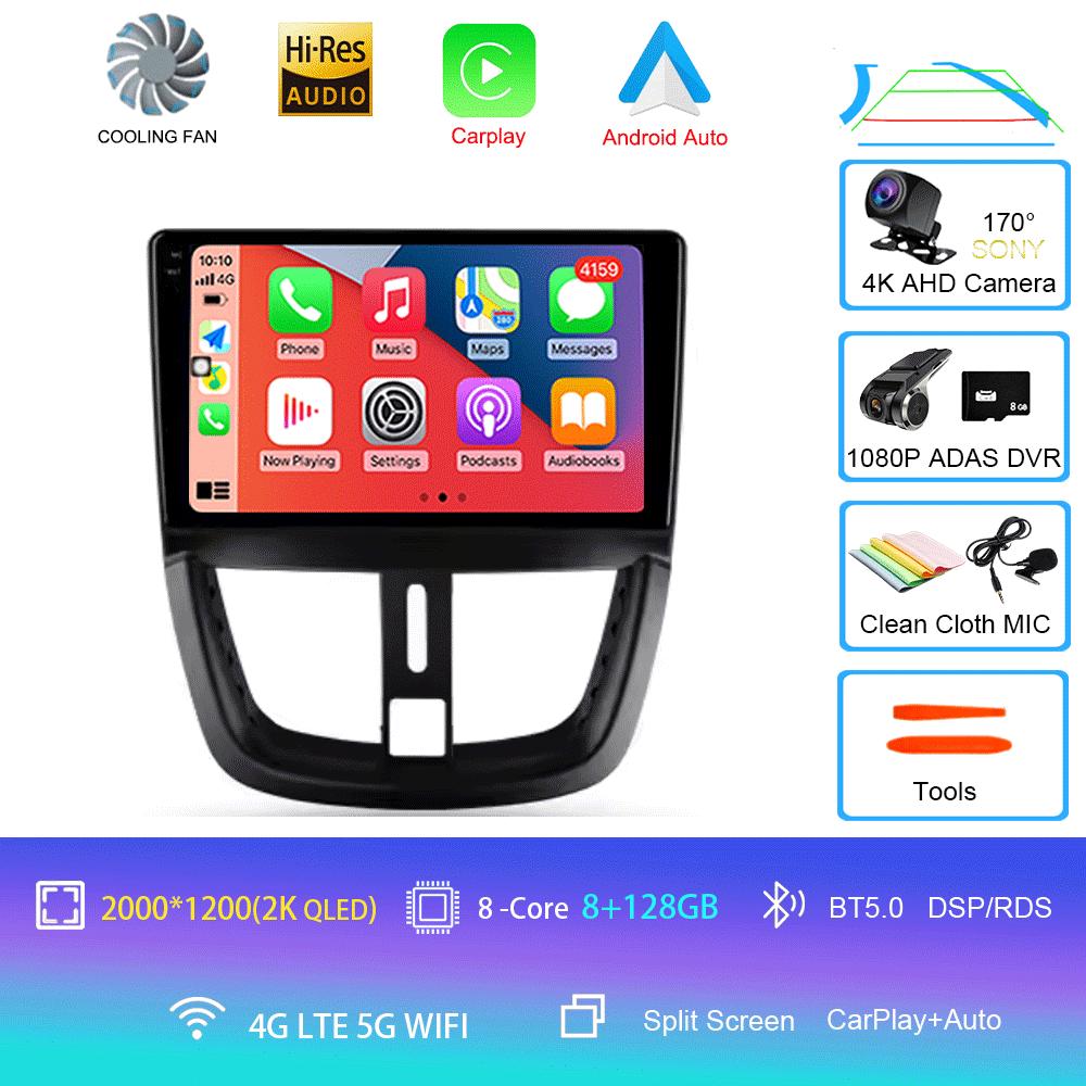 Android 14 For Peugeot 207 2006 - 2015 Car Radio Multimedia Video Player Navigation GPS No 2din 2 Din Dvd