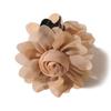 French Satin Camellia Large Hair Claw Clip - Elegant Floral Accessory