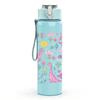 1PC Cute Unicorn Cartoon Pattern Print 750ml Color Plastic Sports Water Bottle Leakproof Flip Straw Lid Suitable for Sports Office Home Use