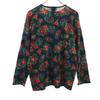 KENZO made in Italy Floral Long sleeve wool blend sweater 2 Black knit Women Used