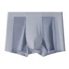 Men Modal Boxer Underwear Mid-rise Elastic Waistband Breathable Mesh Shorts Briefs Solid Color Panties Daily Wear