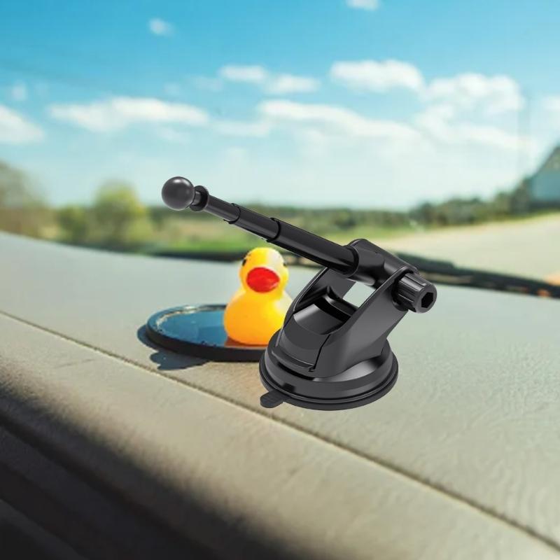 Podstawa z przyssawką 17 mm z aluminiowym wysięgnikiem teleskopowym do użytku na desce rozdzielczej i przedniej szybie Uchwyty na telefon samochodowy na gładkie powierzchnie