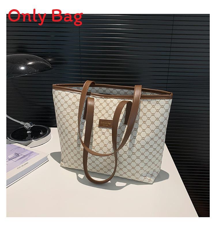 Casual Tote Bag For Women With Pu Material And Vintage Print For Daily Use