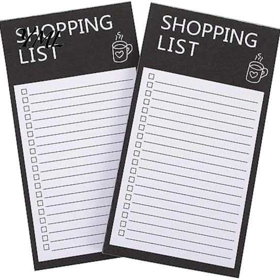Magnetic Shopping Memo Refrigerator Checklist Notepad, Tear-off Routine Planner, Daily To-Do Journal for Planning Pad Home And Office Fridge Notepad