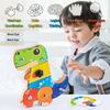 Toys Educational Toys Dinosaur Screwdriver Board Montessori Fine Motor Skills Sensory Screw Nut Busy Board Activity Wooden Kids