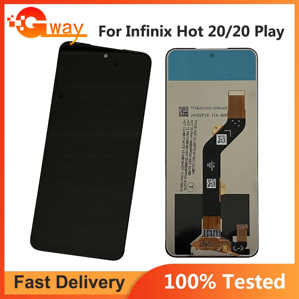 

LCD Screen and Digitizer Full Assembly For Infinix Hot 20 X6826