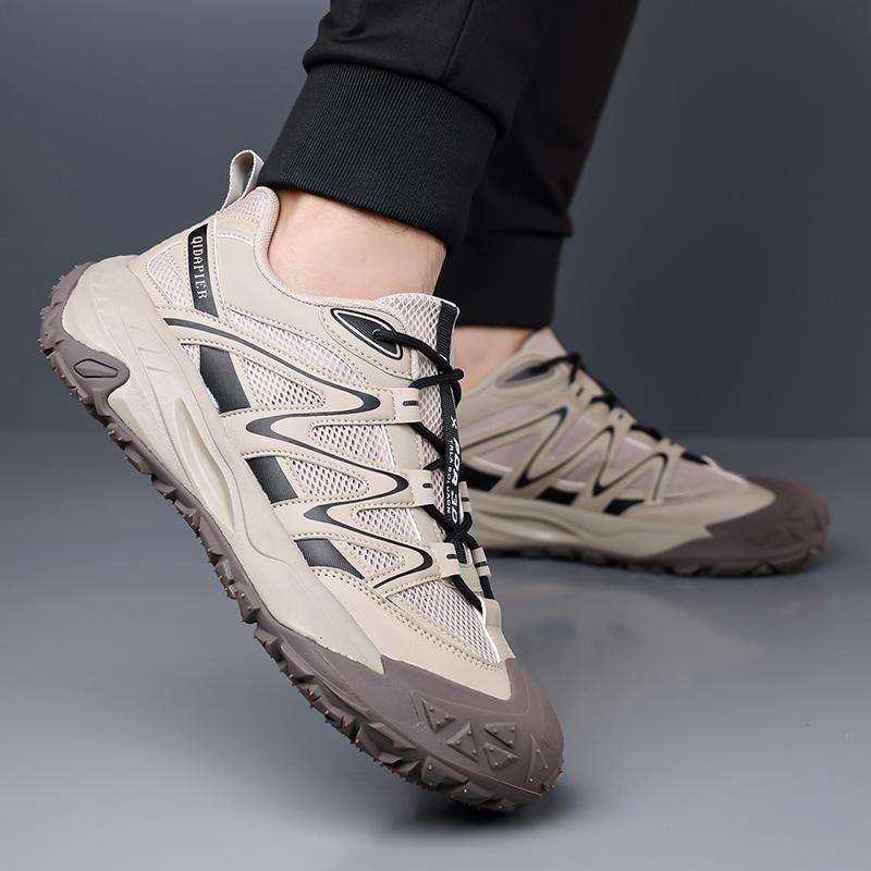 Men'S Comfortable Sports Shoes In Spring And Autumn Anti Slip And Wear-Resistant Hiking Shoes Mesh Breathable Hiking Shoes