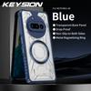 KEYSION Transparent Magnetic Case for Nothing Phone 3A Pro Silicone+PC Heavy Duty Shockproof Phone Cover for Nothing Phone 3A
