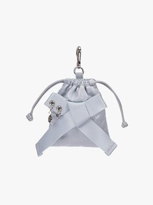 Trimarch Puffy Bow Pouch / Light Blue