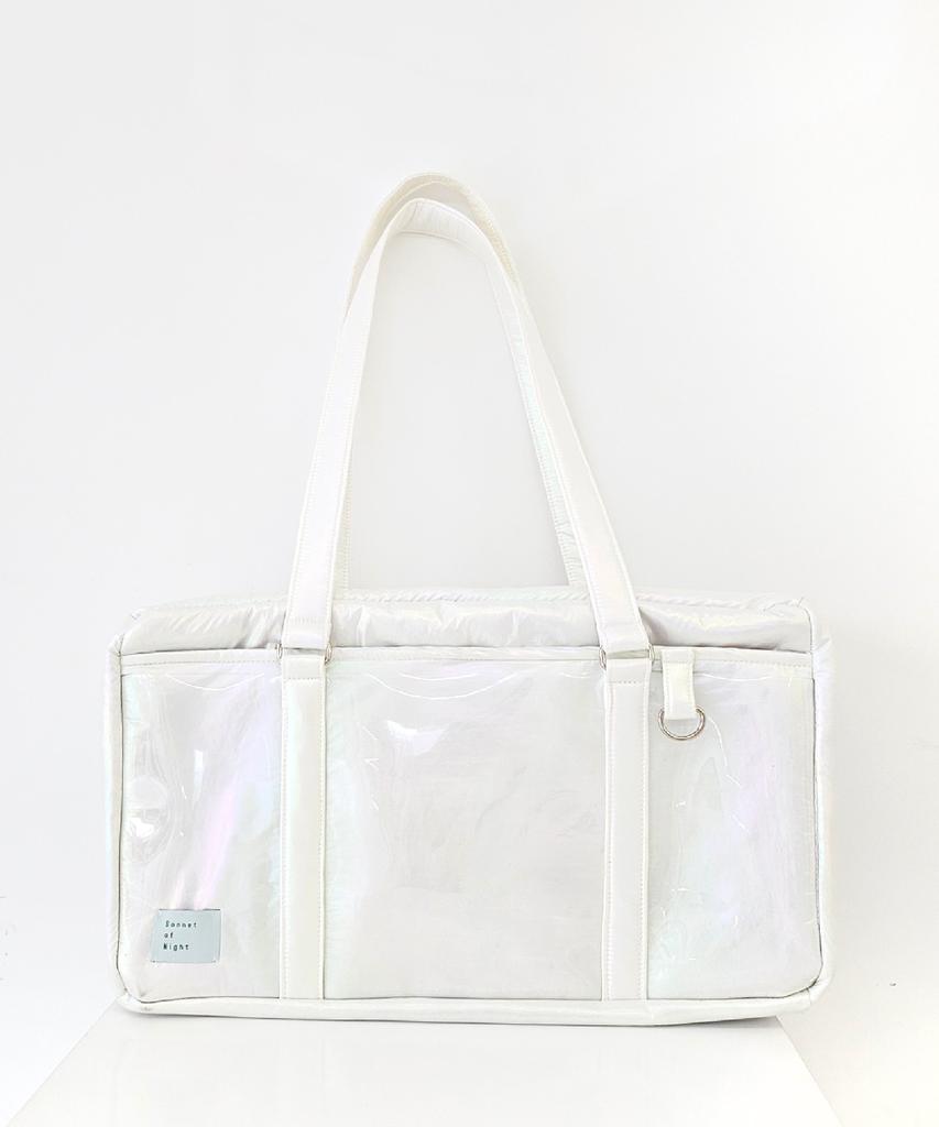 Sonnetofnight Transparent Pvc Holographic Shoulder Mode Bag