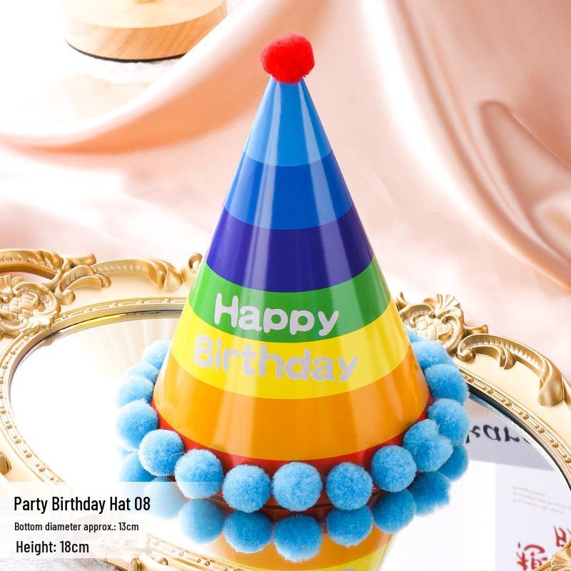 Irisierendes Diamantperlen-Geburtstags-Stirnband & Hut Party-Accessoires