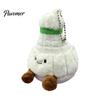 Rearview Mirror Ornament Badminton Plush Keychain, Cute Shuttlecock Stuffed Toy for Bag Car Soft Sports Souvenir Decor, Mini Pendant, Creative