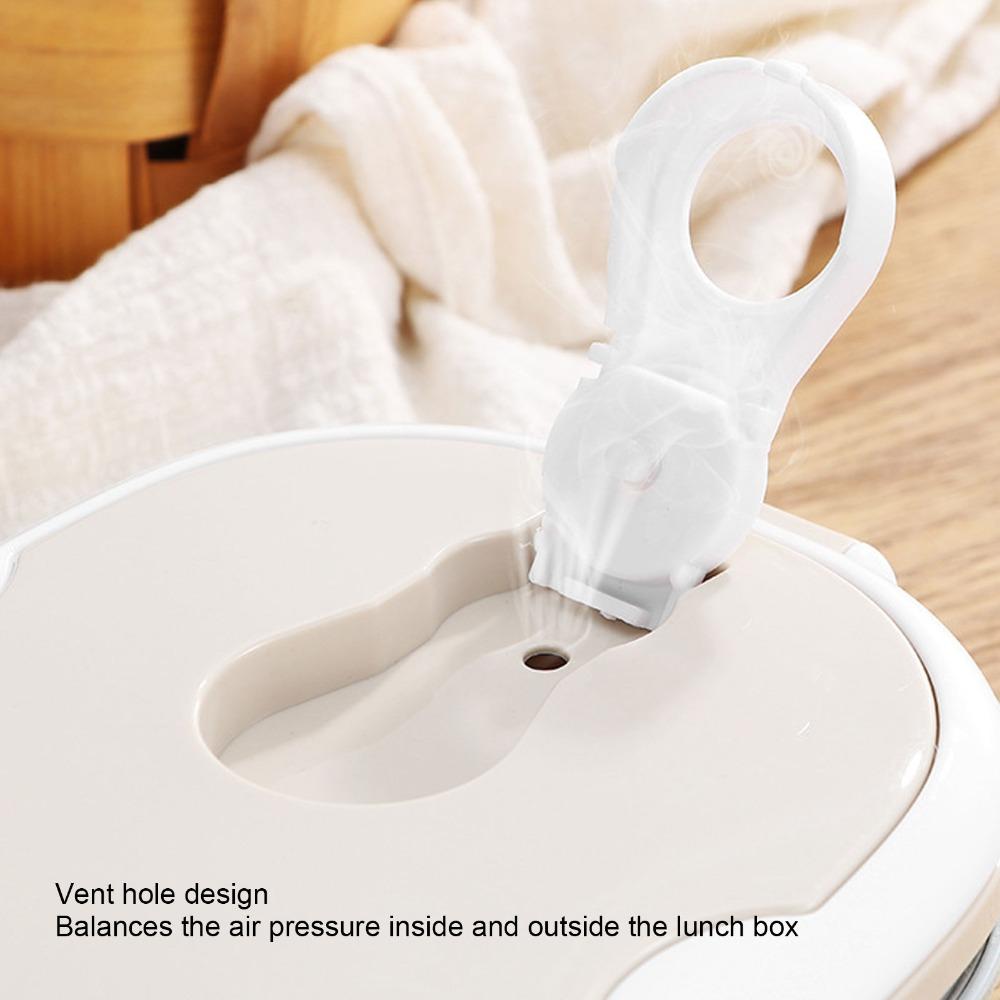 Round Shape Stainless Steel Lunch Box Stackable Design Thermal Food Container  For Office