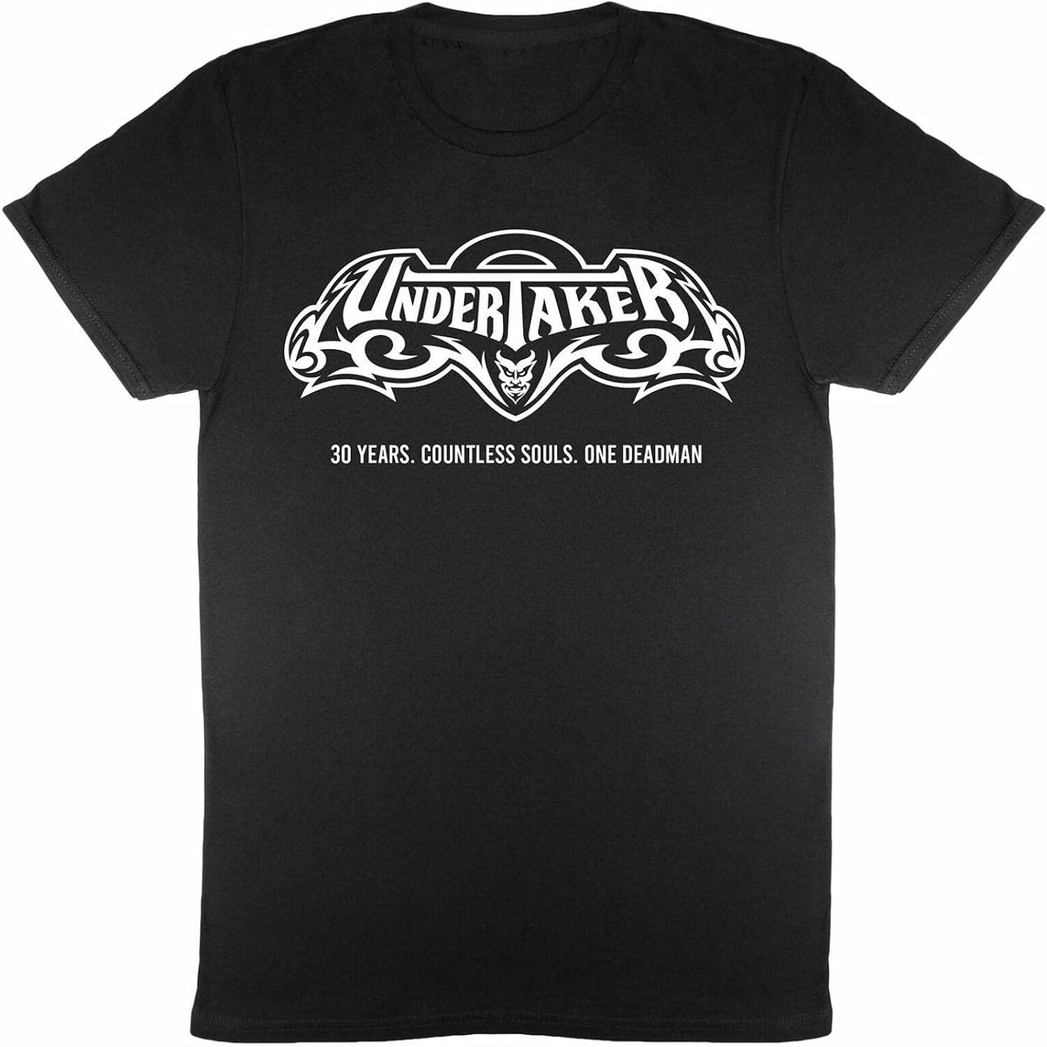 

The Undertaker Classic Wrestling Print Vintage Short Sleeve Loose T-Shirt Cotton Top Clothes 4XL