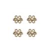 2/4Pcs No‑Sew Flower Pearl Waist Buckle Detachable Pants Waist Reducing Clip Fashion Decor Brooch for Jeans Skirt Shirt Outfit
