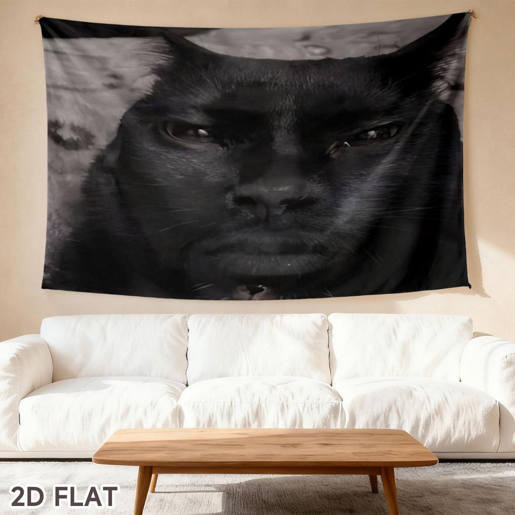 1PC Black Cat Eyes Wall Hanging Tapestry Polyester