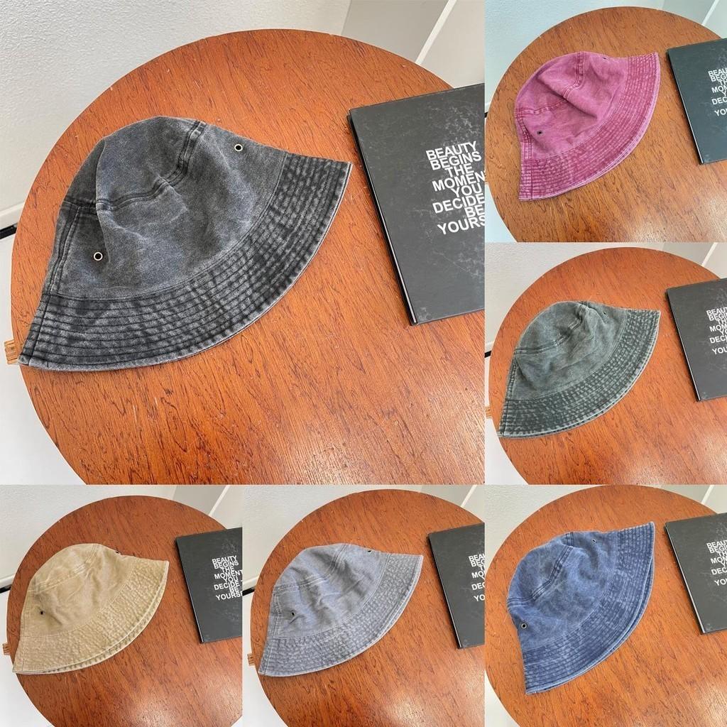 Retro Style Harbour Washed Cowboy Fisherman Hat Fashion Breathable Solid Color