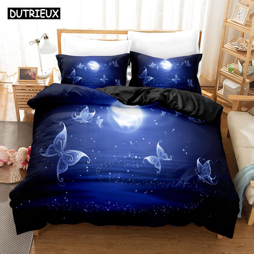 3D NEW Butterfly Bedding Sets Duvet Cover Set With Pillowcase Twin Full Queen King Bedclothes Bed Linen