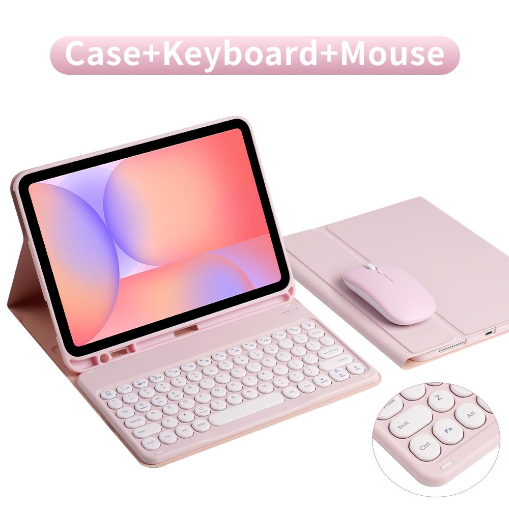 Tablet Case For Samsung Galaxy Tab S6 Lite Bluetooth Keyboard S7 S8 S9 FE S10FE 11in S7+/S8+/S9+/S9 FE+/S10 Plus A8 Cover