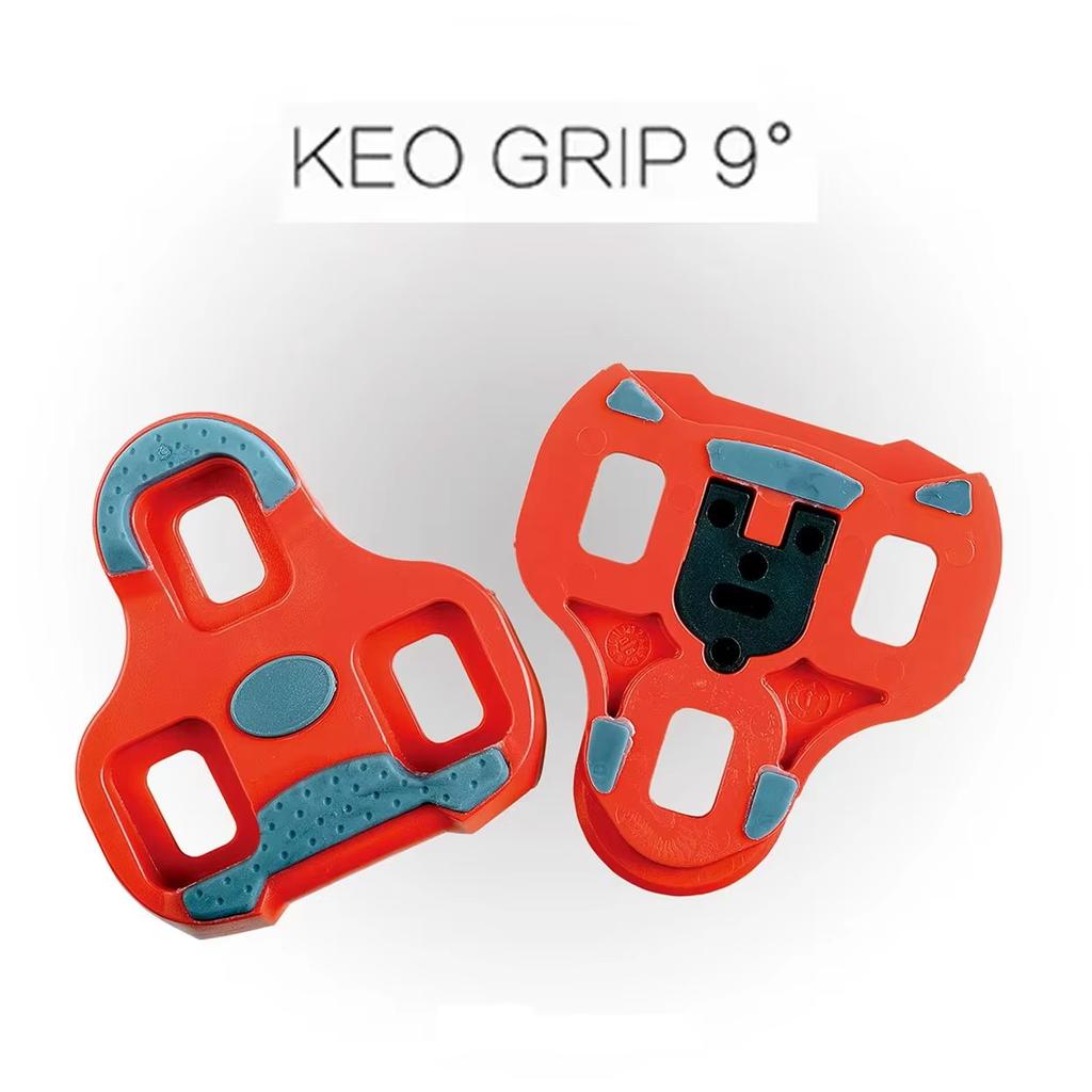 Road Bike Cleats Compatible with LOOK KEO Pedals 0/4.5/9 Degree Float Self Lock Shoe Cleats Cycling Replacement Lock Chip for LO 6