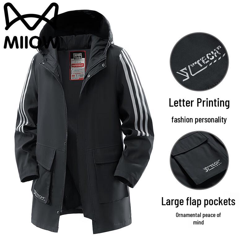 

Mao Ren Men s Hooded Casual Jacket 7XL