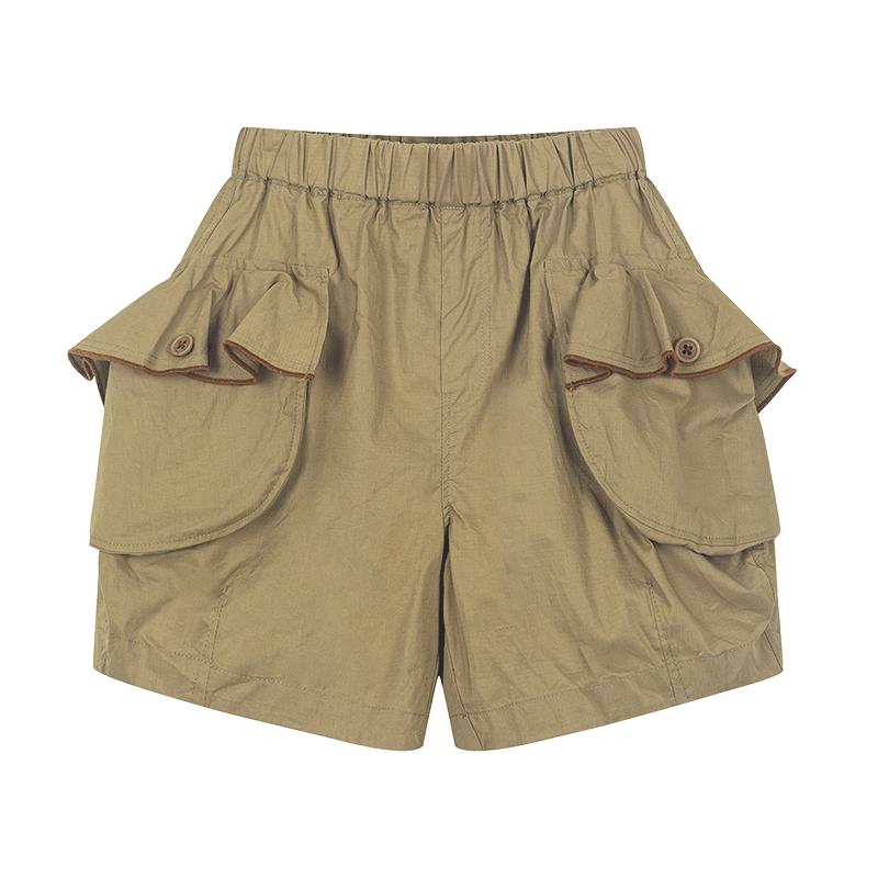 M.Latin Girls' Ruffle Pocket Bloomer Shorts