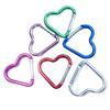Heart-shaped Aluminum Carabiner for Backpacks & Water Bottles